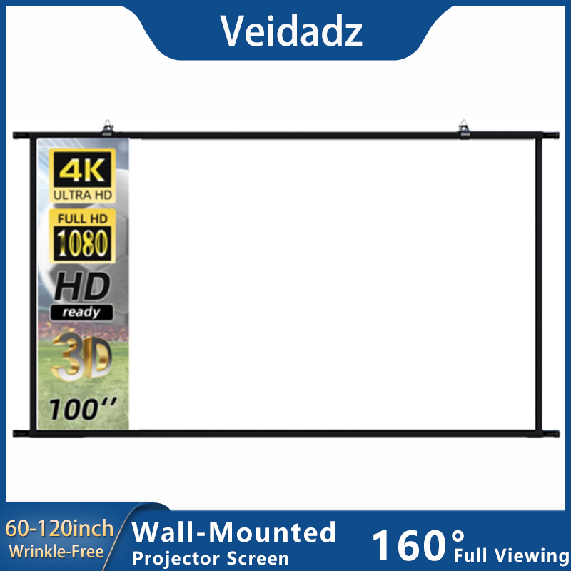 Home Cinema Projector Screen - Écran de projecteur VEIDADZ monté au