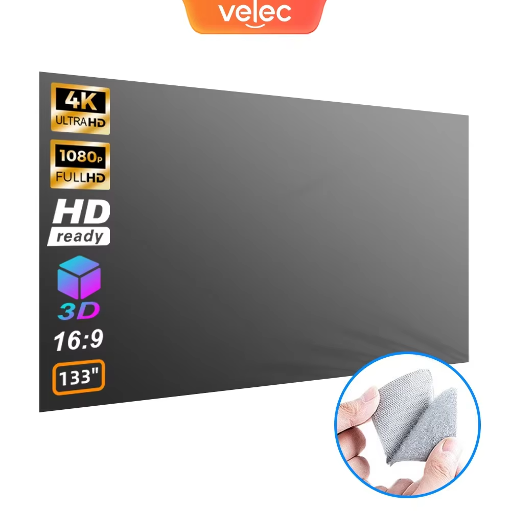 Home Cinema Projector Screen - Écran de projecteur universel 80/100/120 pouces,
