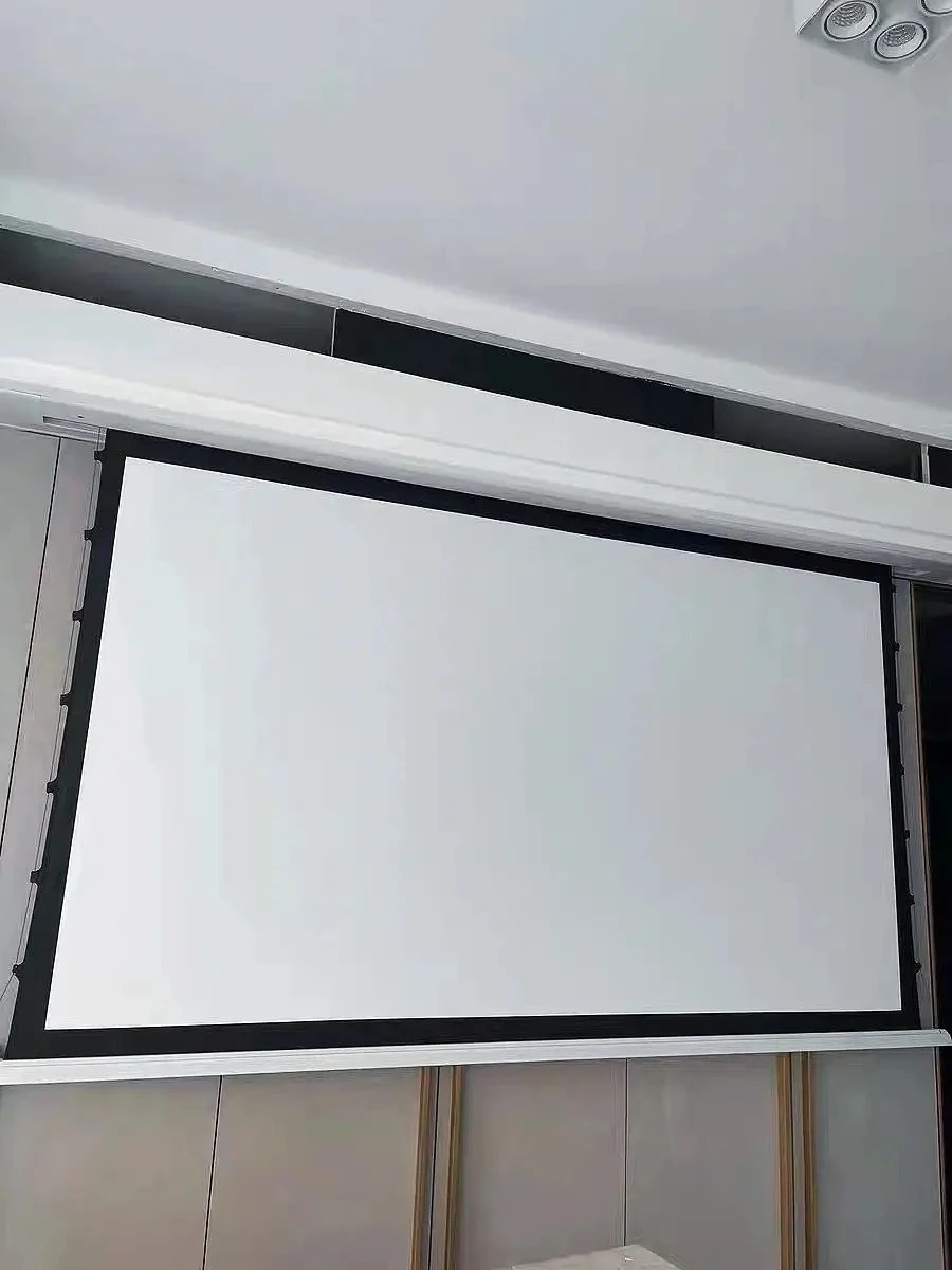 Home Cinema Encastrable - Écran de projection motorisé encastré au