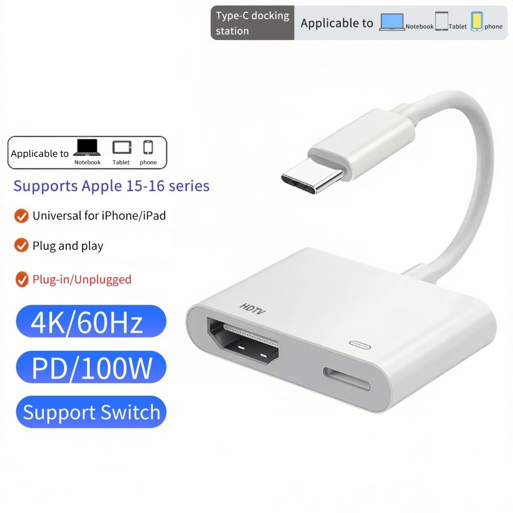 Hdmi Arc Cable - Adaptateur convertisseur USB-C vers HDMI 4K