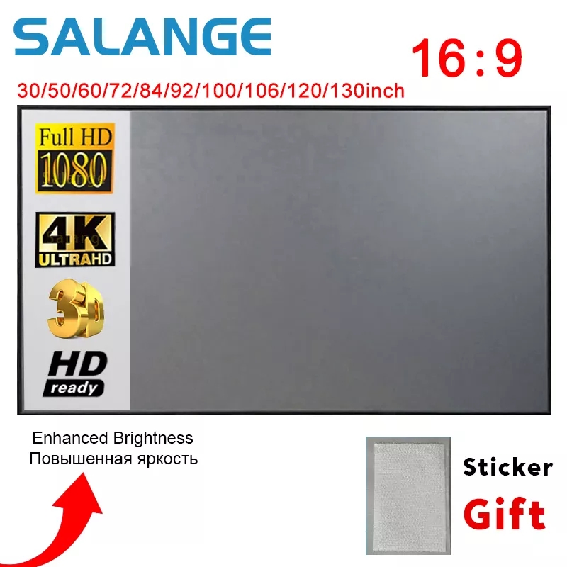 Home Cinema Projector Screen - Écran de projecteur Salange, écran de