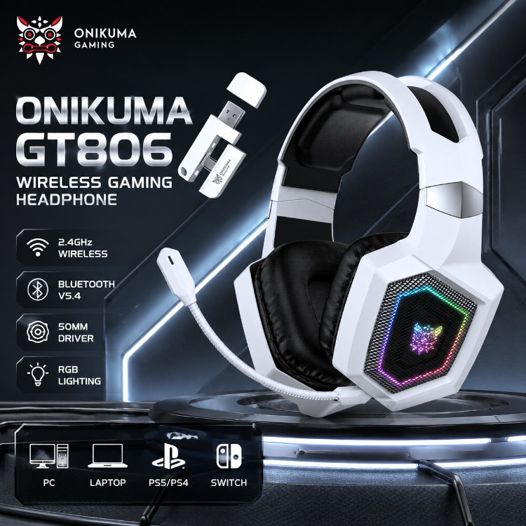 Home Cinema Headphones - Casque de jeu ONIKUMA GT806, sans
