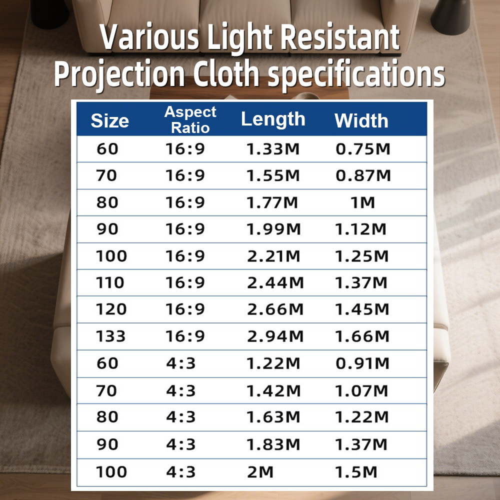 Écran de projecteur universel  - Home Cinema Projector Screen avis et prix