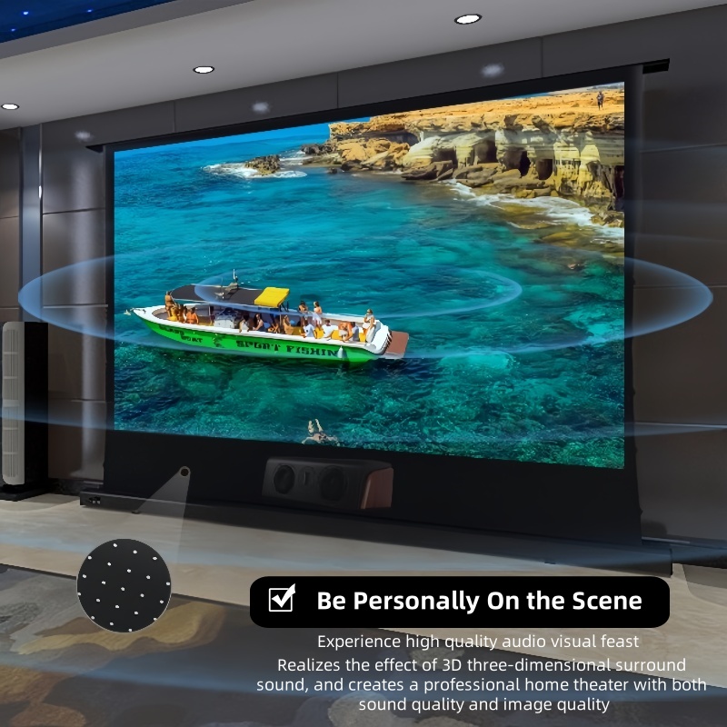 100 ''120'' 150 ''8K haut cont - Home Cinema Projector Screen avis et prix
