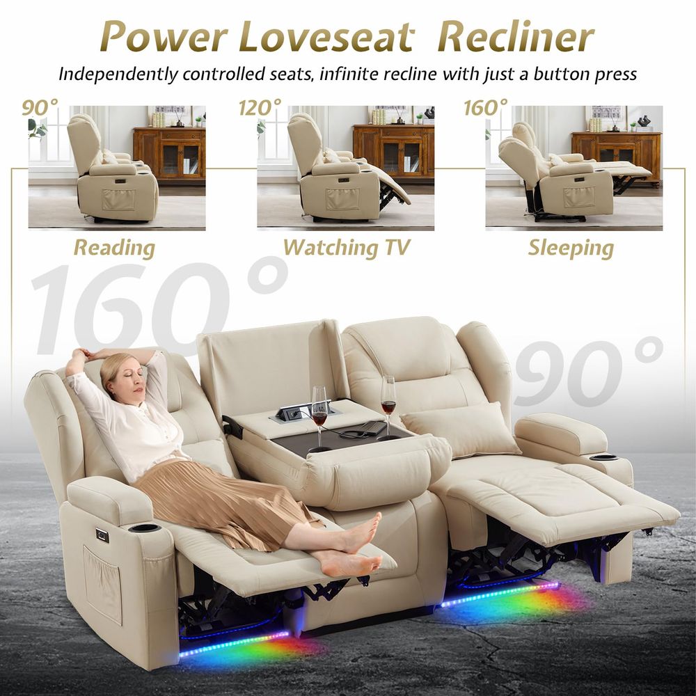 Canapé inclinable Power Lovese - Home Cinema Led avis et prix