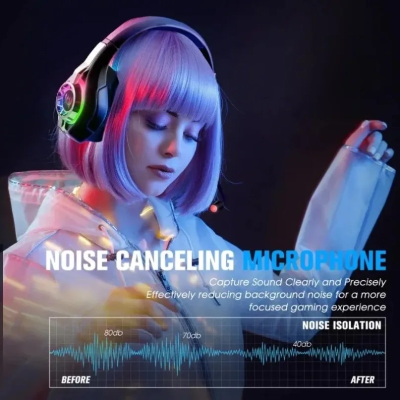 Casque de jeu sans fil Bluetoo - Home Cinema Headphones avis et prix