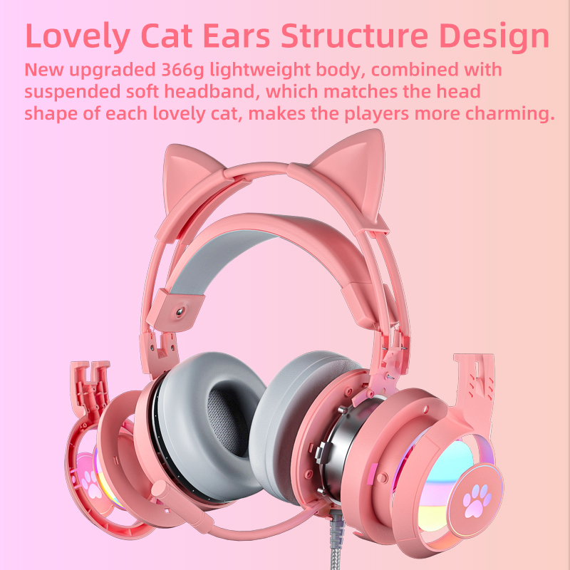 Casque de jeu oreilles de chat - Home Cinema Headphones avis et prix