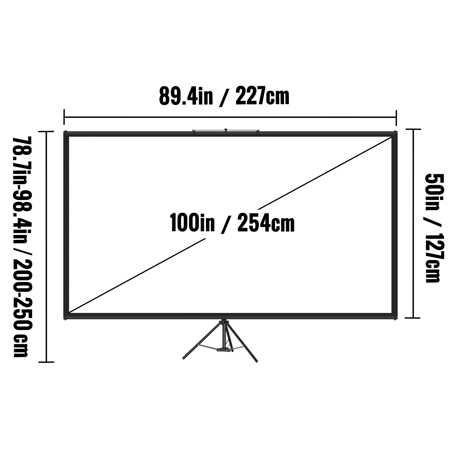 Écran de projection sur trépie - Home Cinema Projector Screen avis et prix