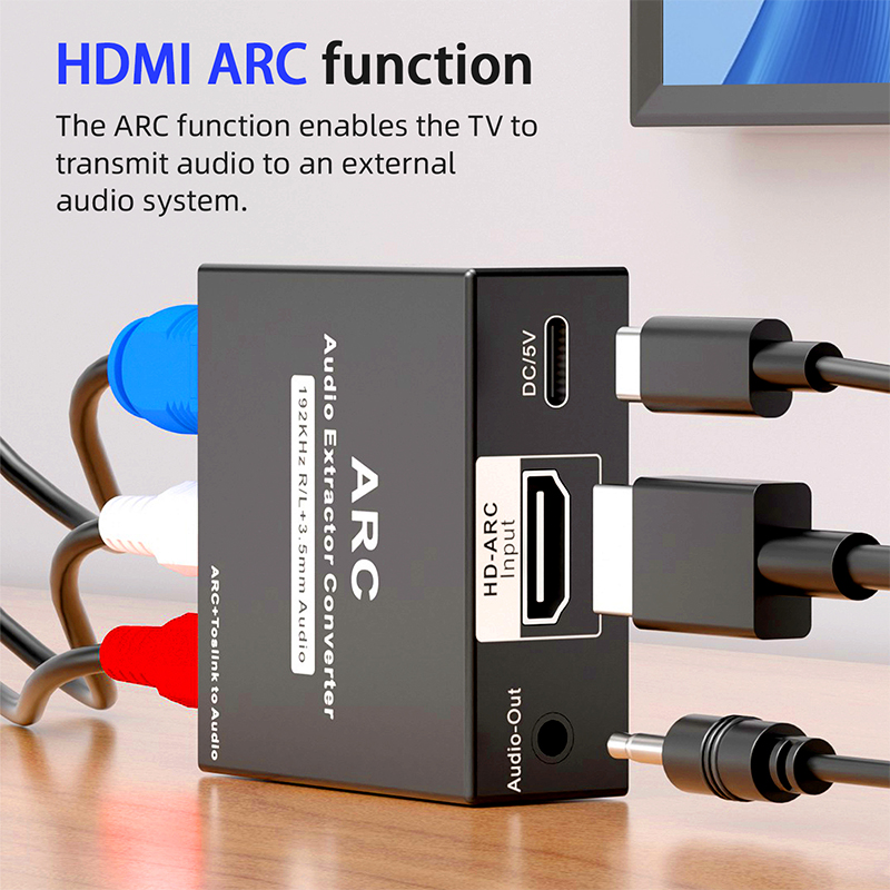 Extracteur audio ARC 192 kHz,  - Hdmi Arc Cable avis et prix