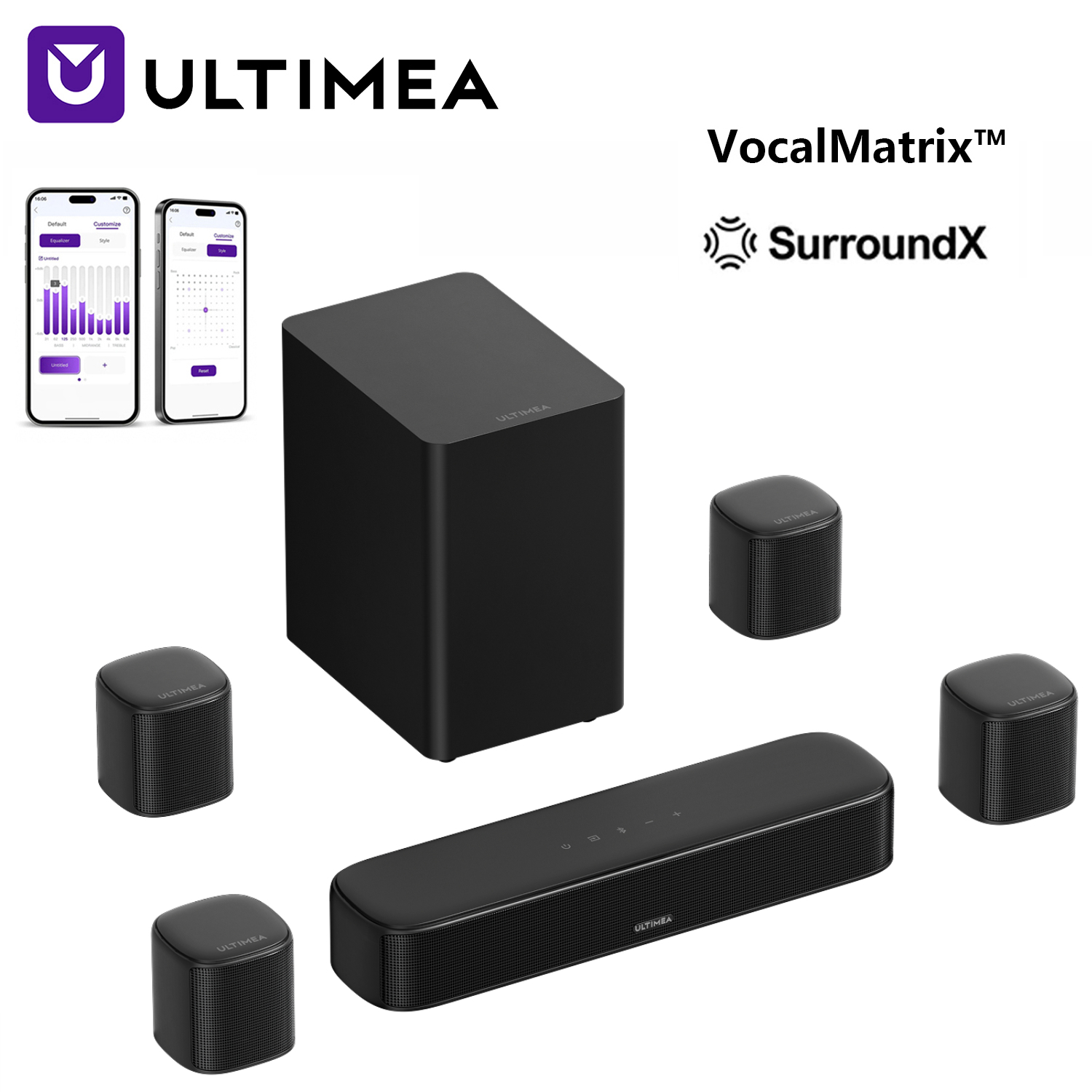 Barre de son ULTIMEA Aura S4T  - Home Cinema With Wireless Rear Speakers avis et prix