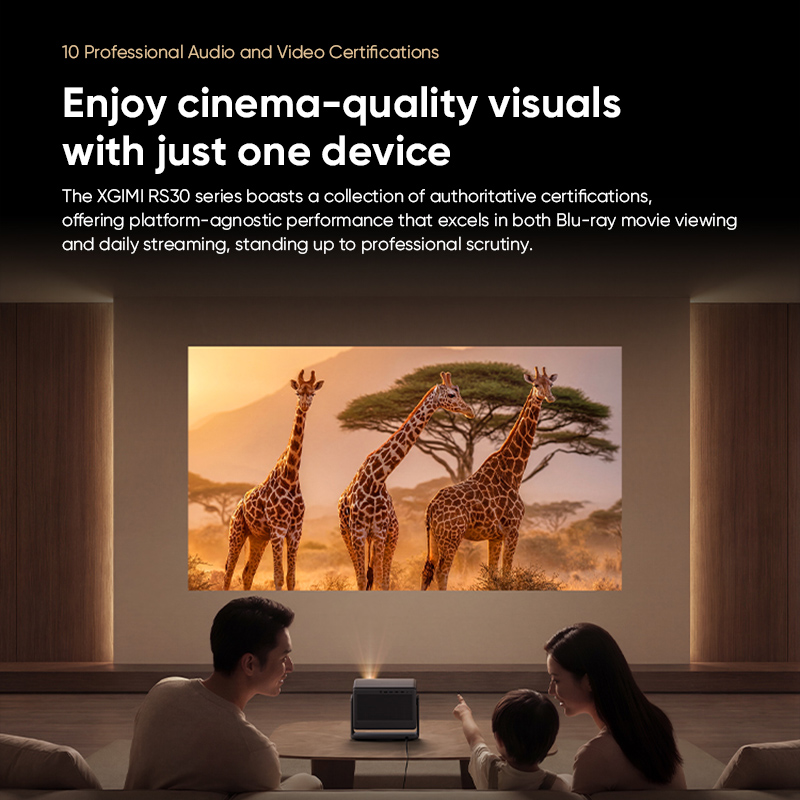 Projecteur laser XGIMI RS30 Ul - Home Cinema Kardon Harman avis et prix