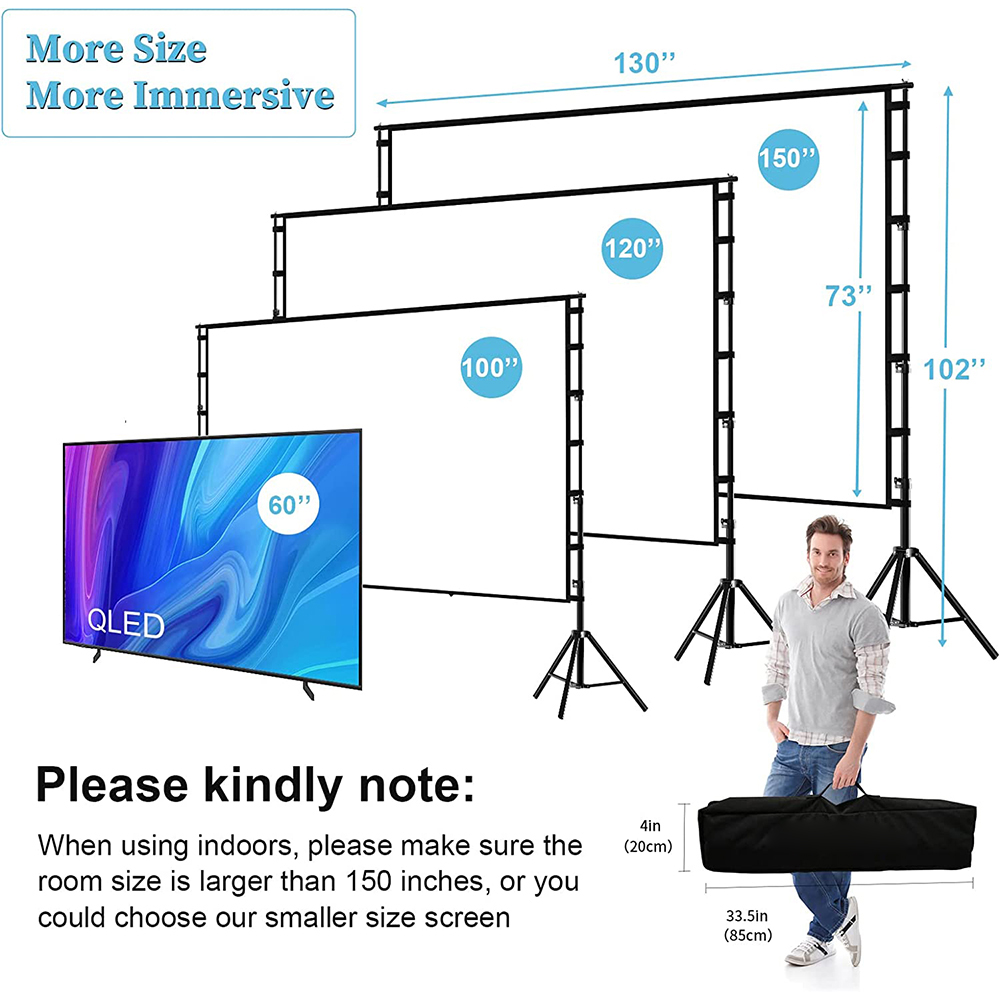 VEIDADZ-Écran de projection av - Home Cinema Projector Screen avis et prix