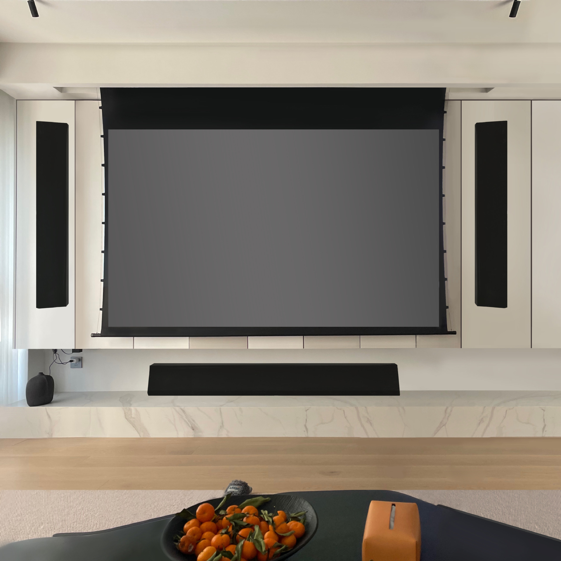 Écran de projection électrique - Home Cinema Encastrable avis et prix