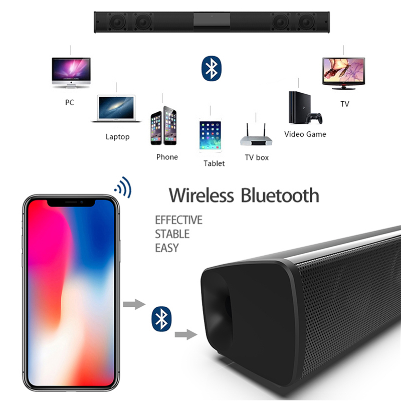 40W sans fil Bluetooth 5.0 bar - Home Cinema Barre De Son avis et prix