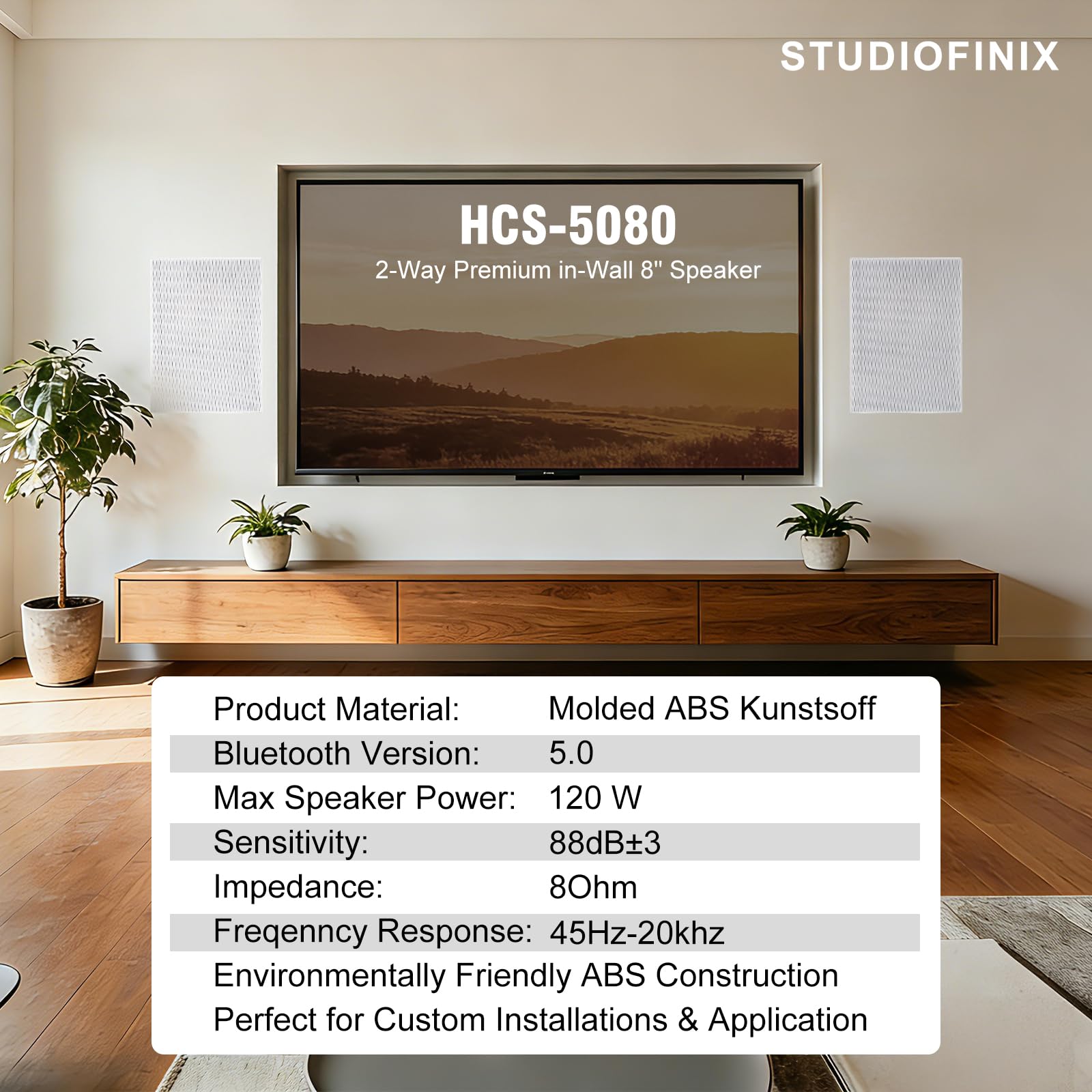 STUDIOFINIX Enceintes murales  - Home Cinema Encastrable avis et prix